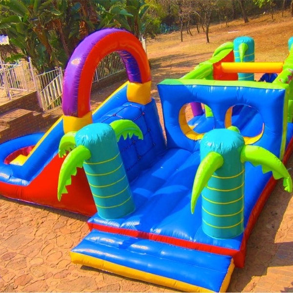 Adventure Island 8mx6.5 Daily R740, 2 day hire R840. Incl. delivery & collection*. Available in two sizes, 8.5m x 6.5m and 7m x 6.5m.