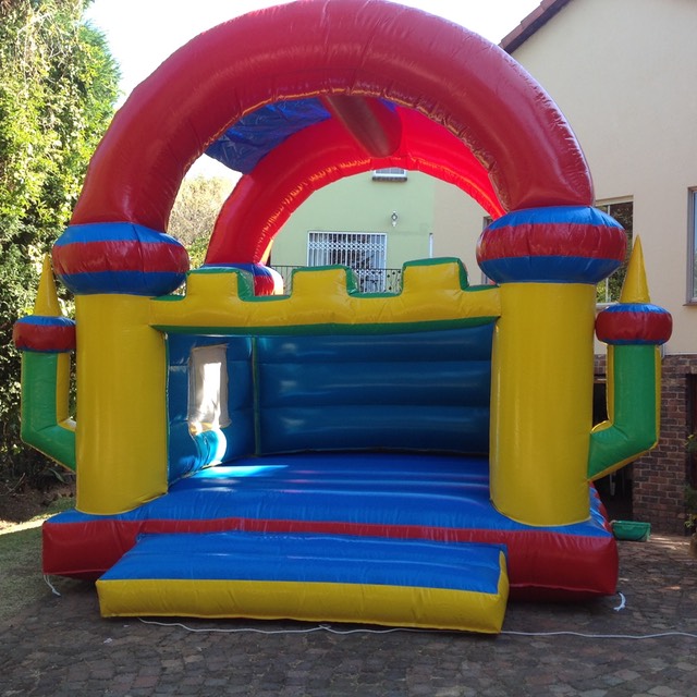 Castle Academy covered jumping castle inflatable