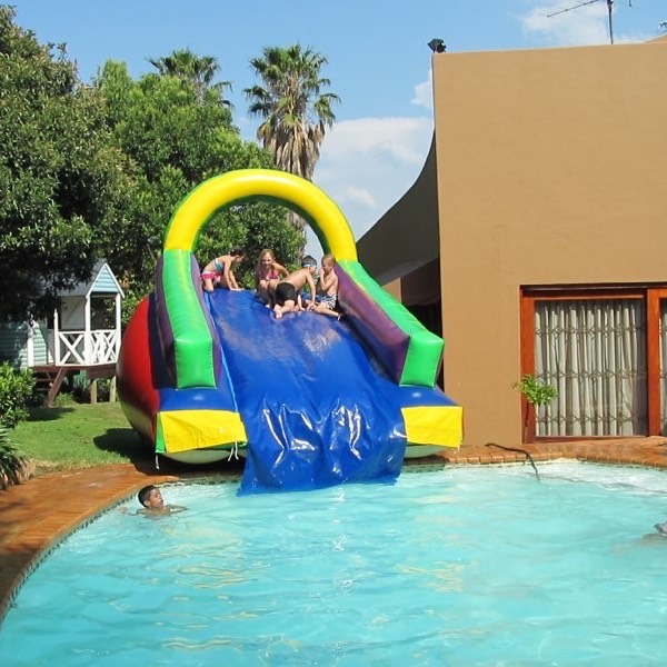 Super Poolside pool slide inflatable jumping castle
